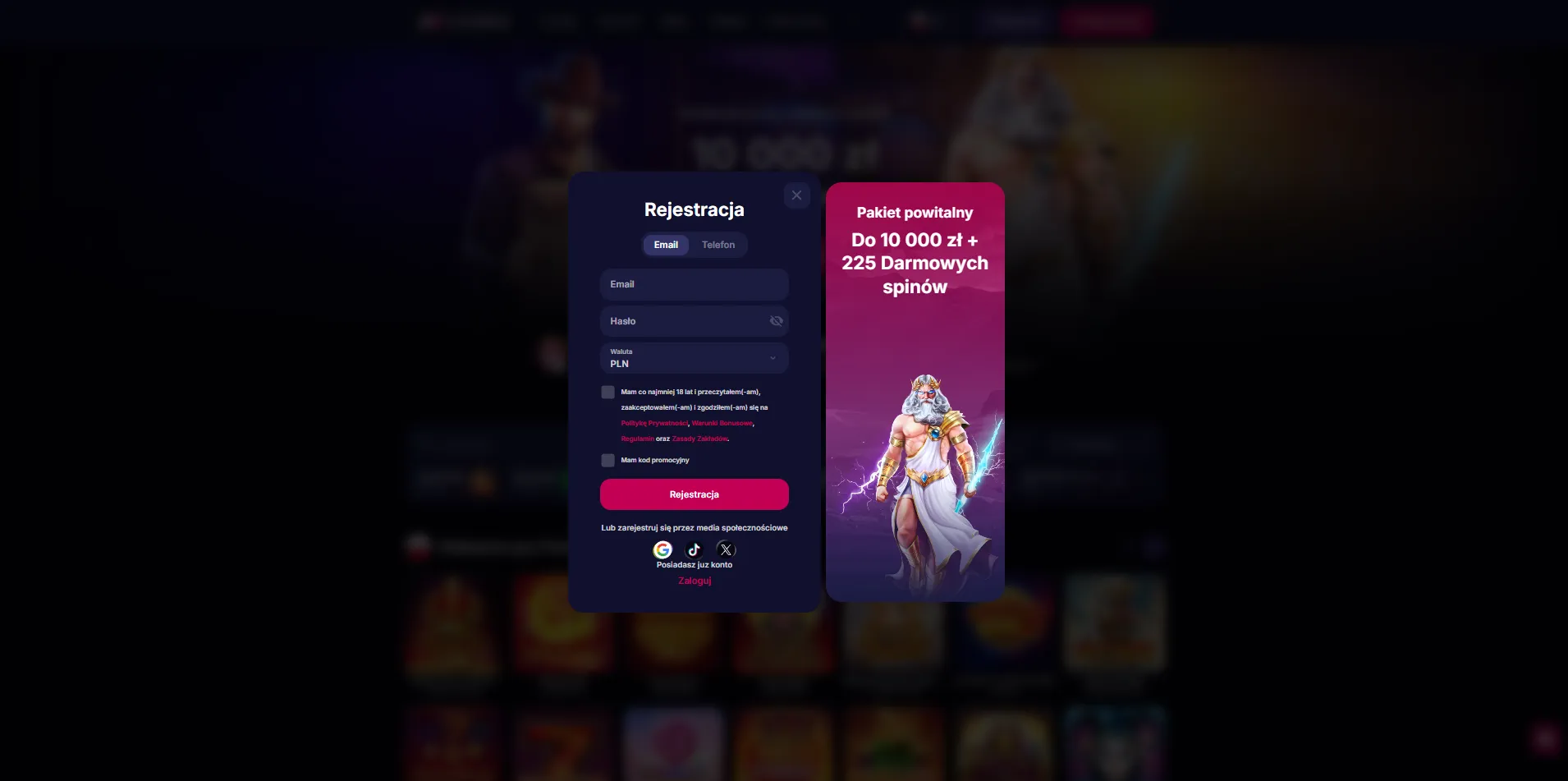 Jak zalogować się NV Casino login