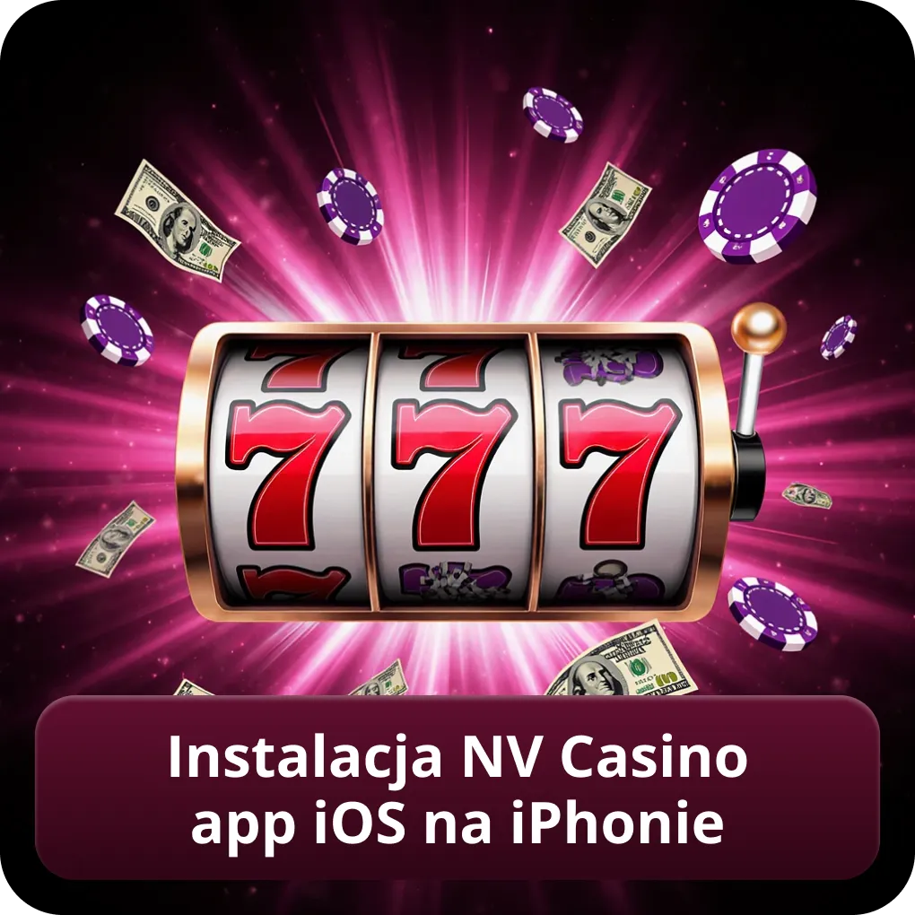 Instalacja NV Casino app iOS na iPhonie